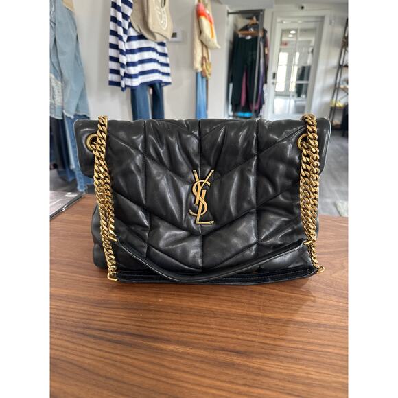 Yves Saint Laurent Handbags - Yves Saint Laurent Medum LouLou Puffer Quilted Leather Purse Bag
